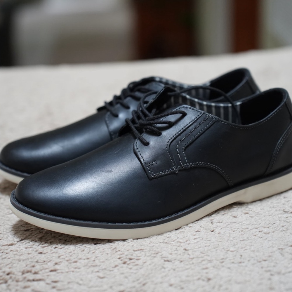 Sperry Oxford Dress Shoes Leather Black Men’s Sz8.5